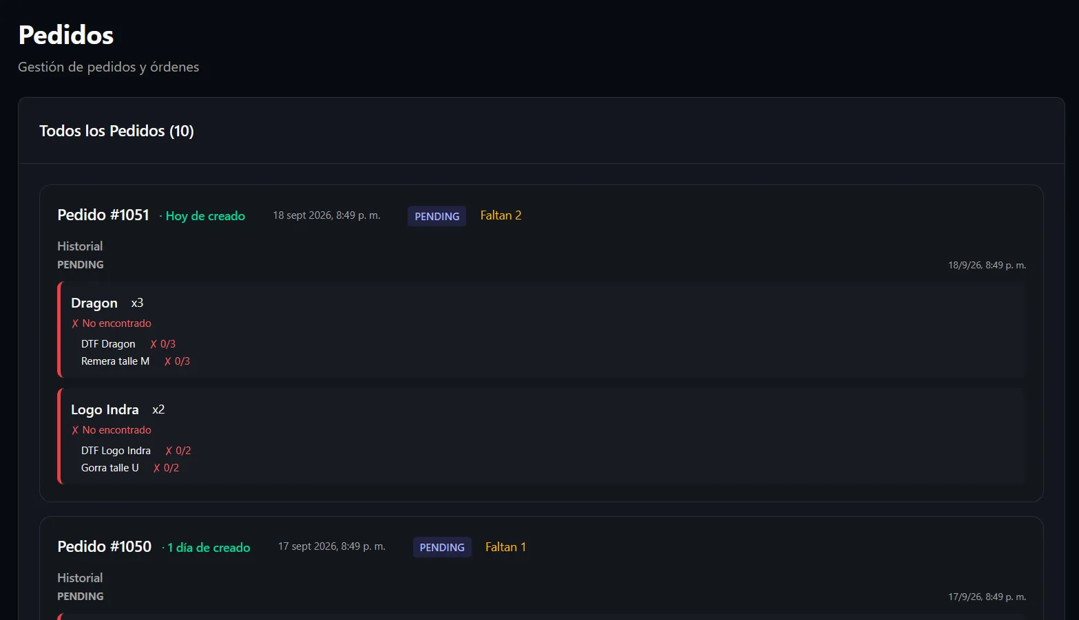 Detalle 1 de INDRA Dashboard